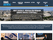 Tablet Screenshot of israelanswers.com